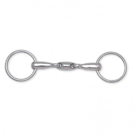 Mors de bride Metalab double brisure 16 mm