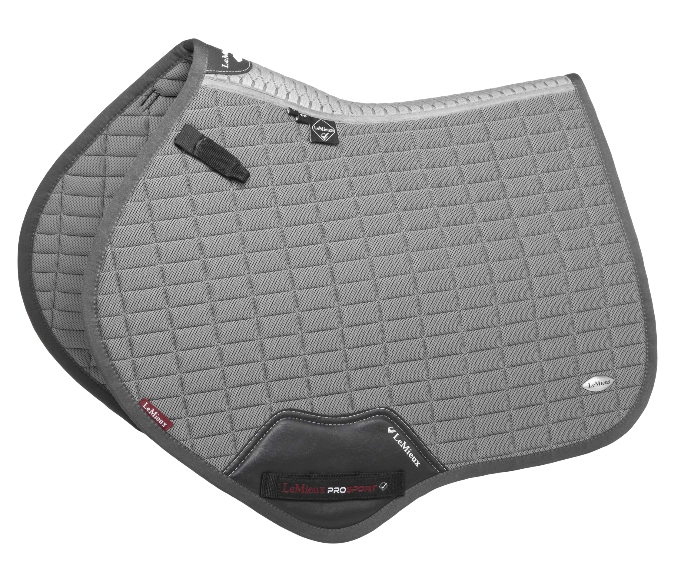 LeMieux Zelfkoelende Close Contact Vierkante Zadeldek Grijs