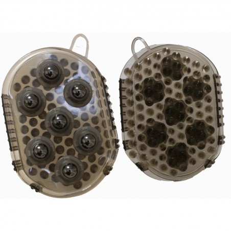 Massageborstel met T-vormige balletjes