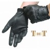Gants sensation cuir T de T - Noir