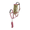 Halster en lange anti-vliegen nylon Imperial Riding - Multi Bosgroen