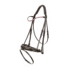 Bridon Imperial Riding Di Layla avec muserole combinée - Noir vernis / rose