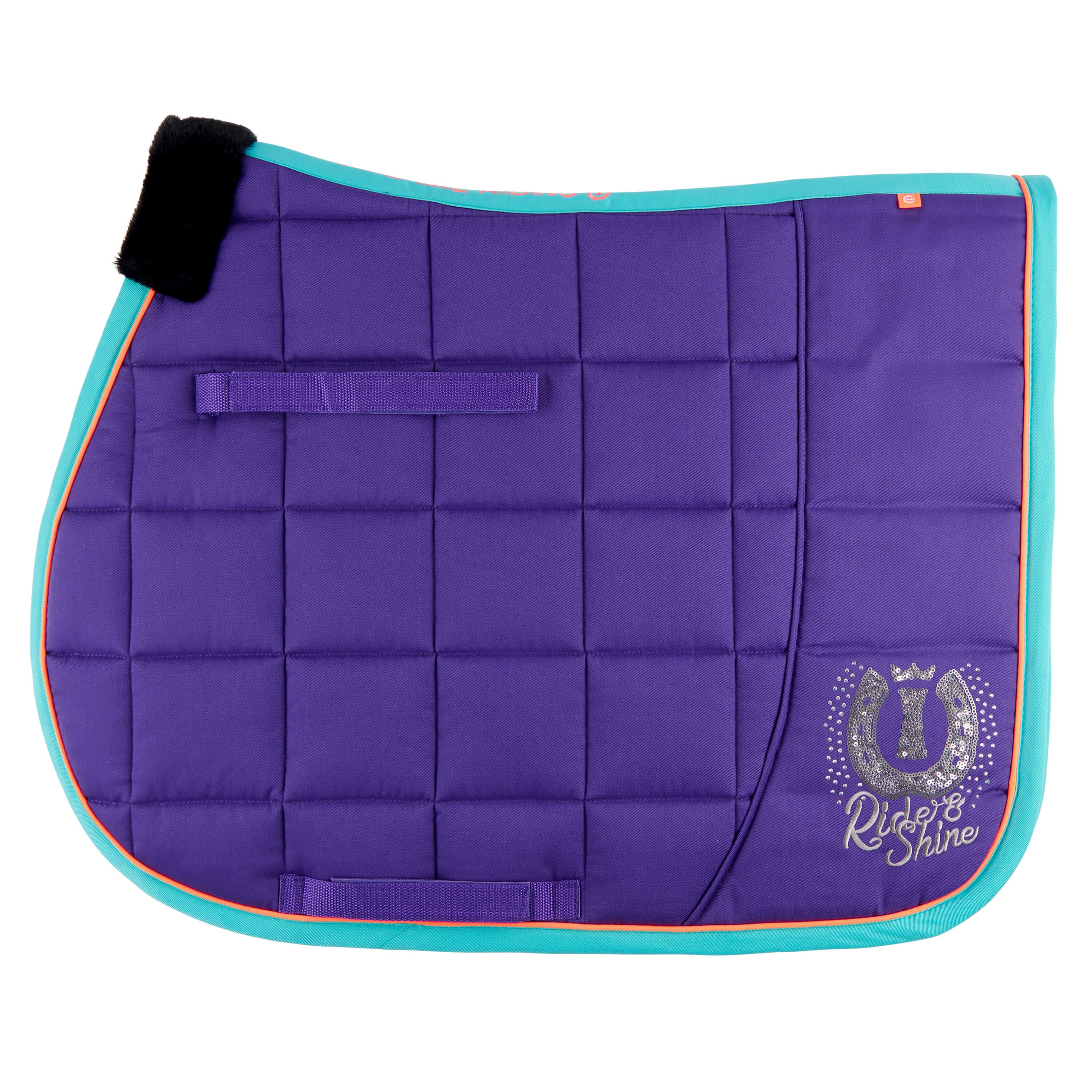 Imperial Riding zadeldekje Time to Shine unisex Koninklijk Paars / Jadegroen Violet