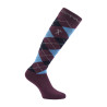 Chaussettes Argyle HV Polo - Prune / marine / bleu moyen