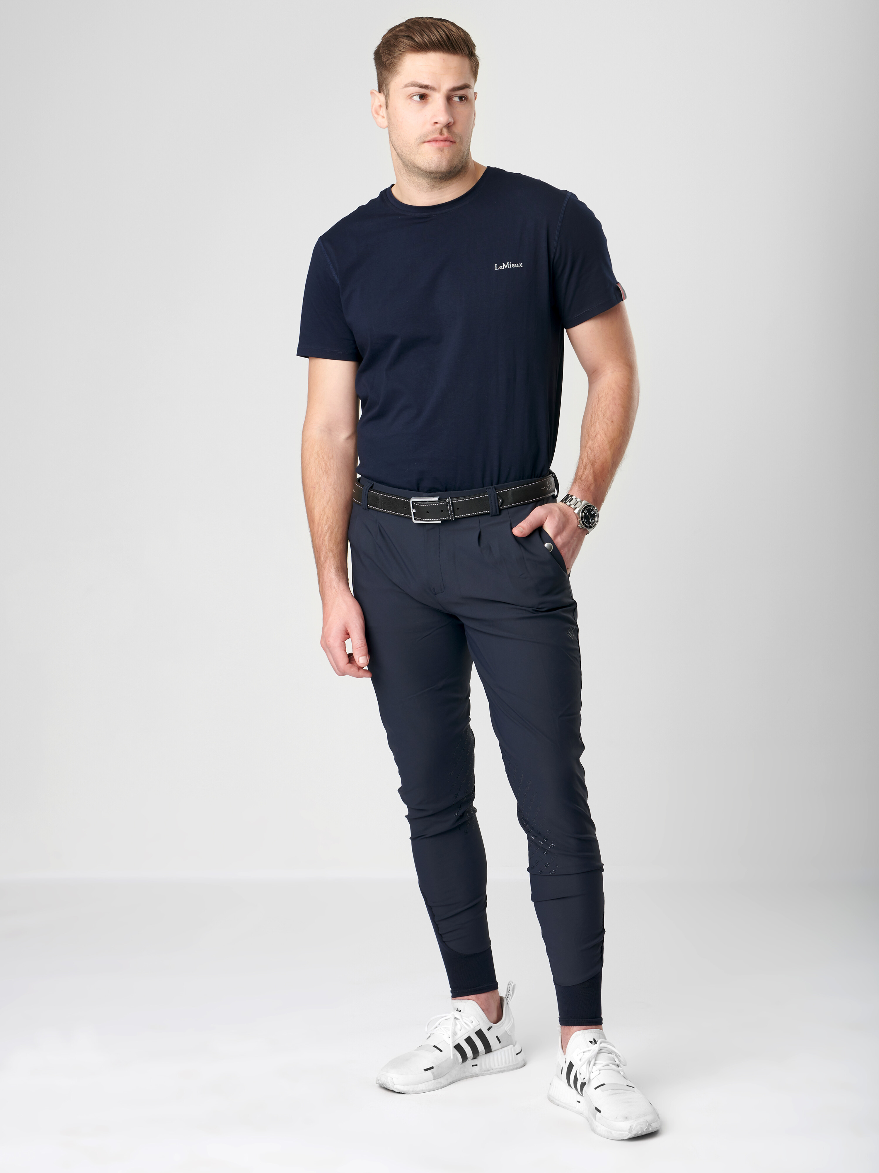 Pantalon d'équitation LeMieux Elite Classic homme Silex Gris