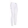 Pantalon d'équitation Euro-star Equitation Queen Diamond FullGrip été - Blanc