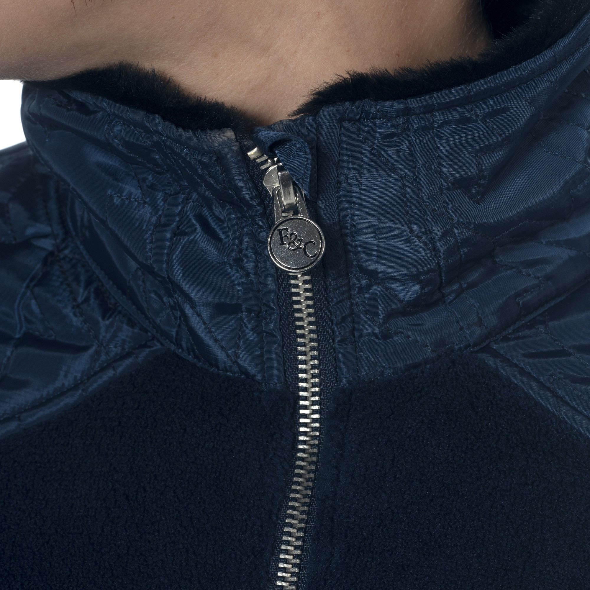 Damen-Fleecejacke Haisla Flags & Cup Marineblauw