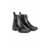 Boots Cuir fermeture éclair Saturn femme B Vertigo - Noir