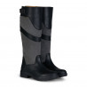 Bottes imperméable campagne femme Waterford Horze - Noir / gris
