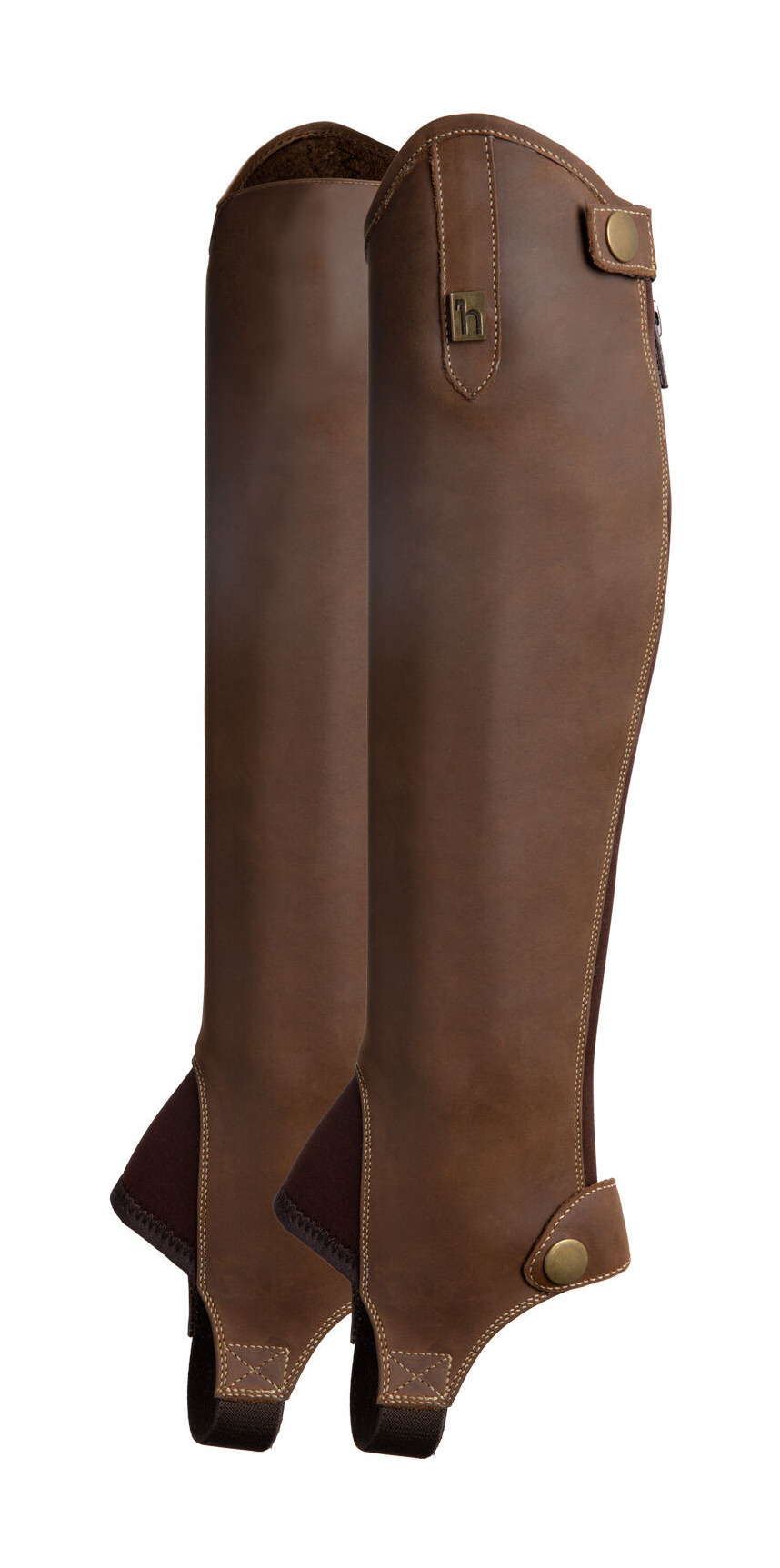 Mini-chaps cuir pour adolescents Ronda Horze Marron