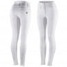 Paardrijbroek met hoge taille Tara siliconen full grip dames Horze - Donkergrijs