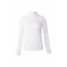 Polo de concours en dentelle à manches longues Sylvie Horze - Blanc