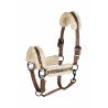 Licol Marquess avec doublure en fausse fourrure Horze - Noix