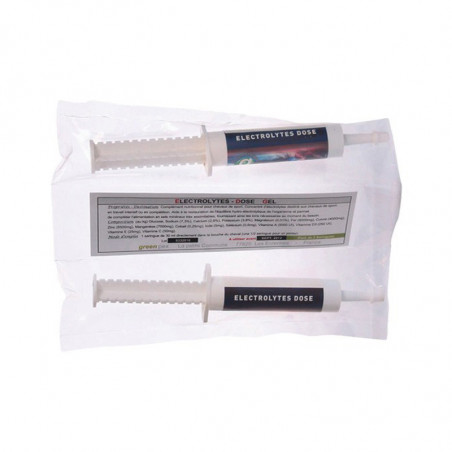 Electrolytes dose gel Greenpex seringue