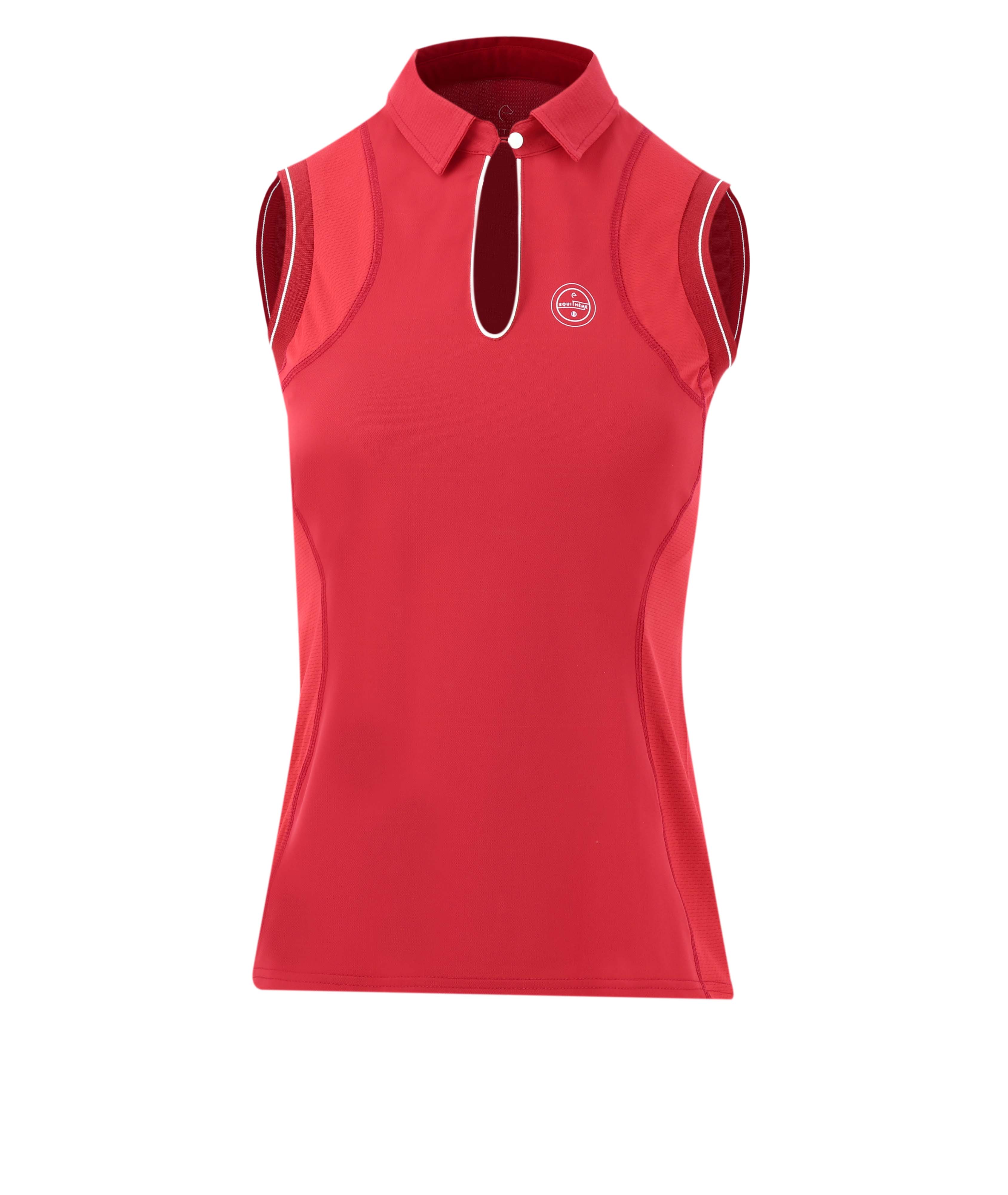 Polo Equithème Sarah zonder mouwen Kers Rood
