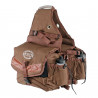 Sacoche de selle arrière rembourrée 2 poches Pool's - Marron foncé
