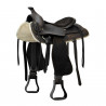 Selle Prime Lakota avec siège en daim - Noir