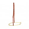 Noseband Pool's 555 en cuir avec rawhide - Naturel