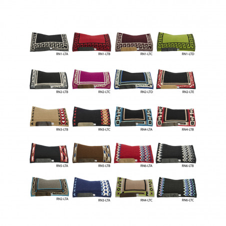 Western zadeldek Pool's Star-pro van wol 38 x 34 cm