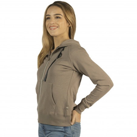 Sweat femme zip Naousa Flags & Cup