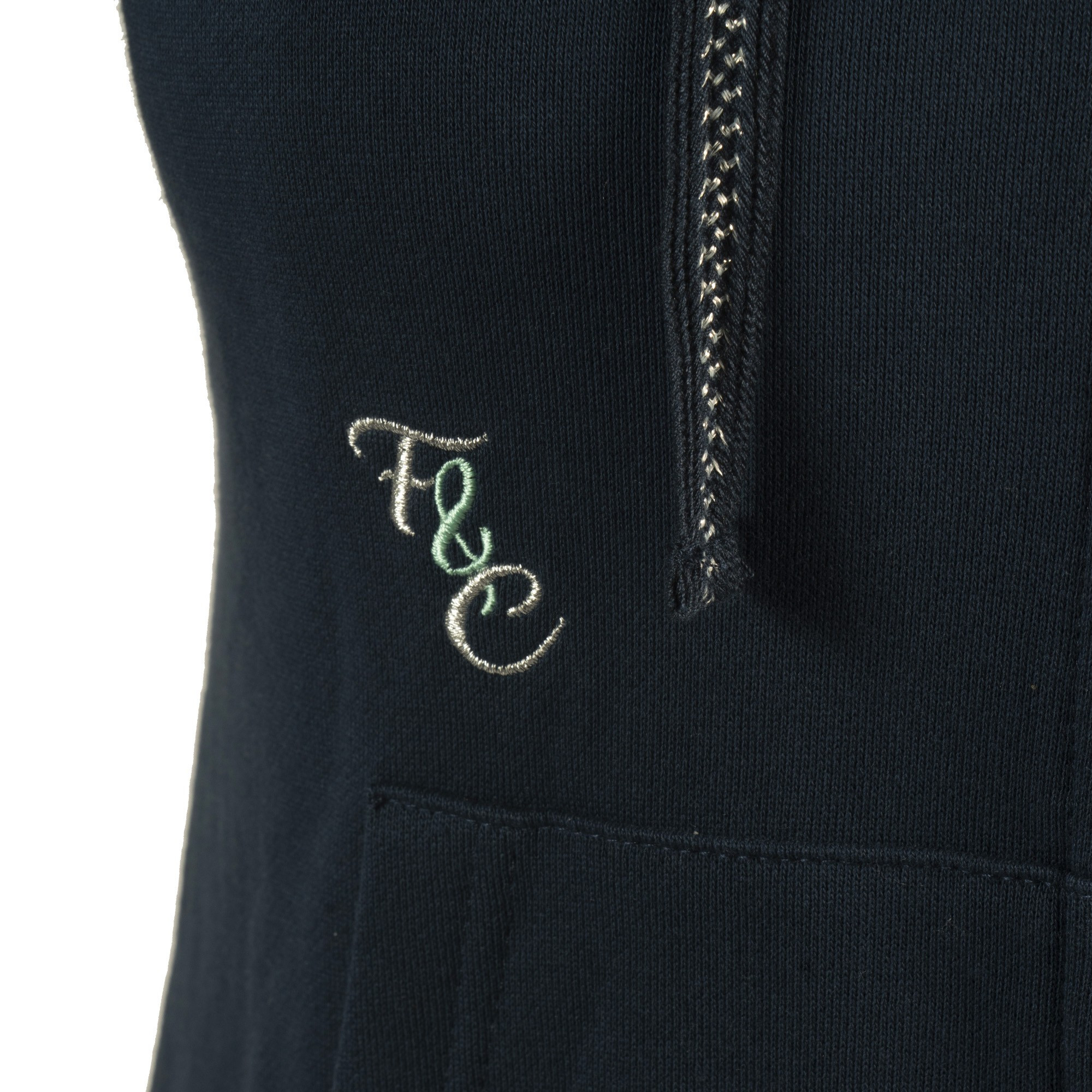 Sweat femme zip Naousa Flags & Cup Bleu marine