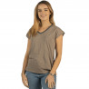 T-Shirt femme Janina Flags & Cup - Taupe