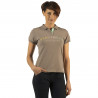 Damespoloshirt Kalamata Flags & Cup - Taupe