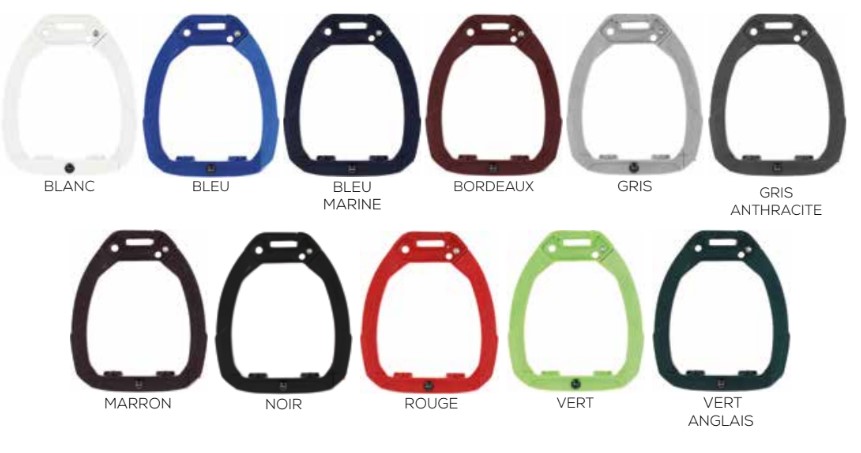 Couleurs cadre étriers Flex On Safe On
