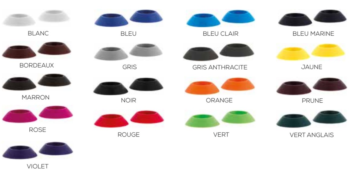 Couleur élastomère étriers Flex On