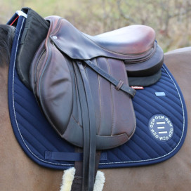 Tapis bleu marine cheval