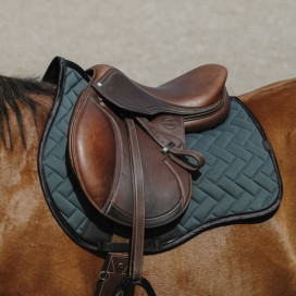 Tapis de selle vert