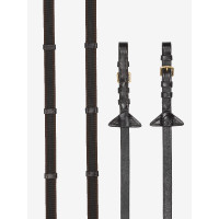 Continental LeMieux teugels van rubber Bruin / messing