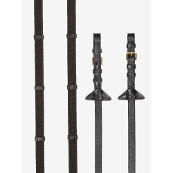 Continental LeMieux teugels van rubber Bruin / messing