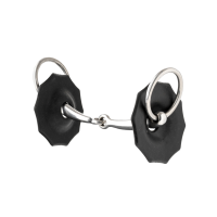 LeMieux gevormde rubberen bitringen Zwart LeMieux gevormde rubberen bitringen Zwart