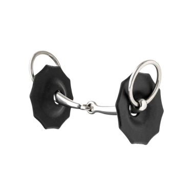 LeMieux gevormde rubberen bitringen Zwart