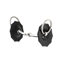 Rondelles de mors en caoutchouc profilés LeMieux Noir