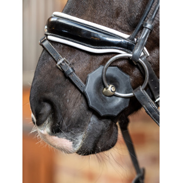 Rondelles de mors en caoutchouc profilés LeMieux Noir