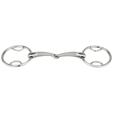Gebroken bit met 2 Sprenger Satinox ringen