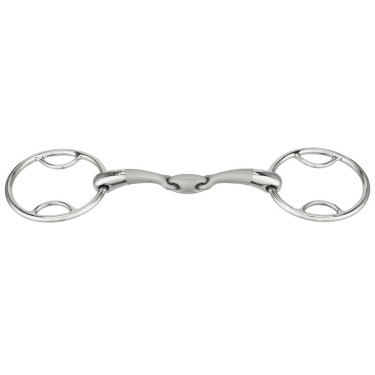 Bit 2 ringen Sprenger Satinox met dubbel gebroken mondstuk Bit 2 ringen Sprenger Satinox met dubbel gebroken mondstuk