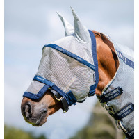 Masque anti-mouches Horseware Rambo Plus Argent / bleu Masque anti-mouches Horseware Rambo Plus Argent / bleu