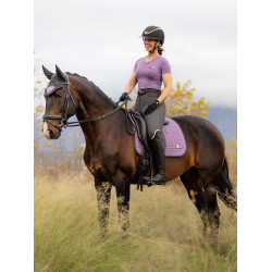 Tapis de selle LeMieux Earth Dressage Square Chardon Violet Tapis de selle LeMieux Earth Dressage Square Chardon Violet