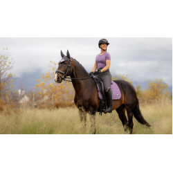 Tapis de selle LeMieux Earth Dressage Square Chardon Violet Tapis de selle LeMieux Earth Dressage Square Chardon Violet