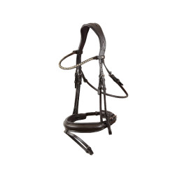 Bridon anatomique Horze Lockhart Marron café