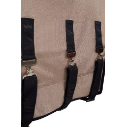 Couverture anti-mouches B Vertigo Delux avec couvre-cou amovible et protection UV Biscuit au gingembre Beige Couverture anti-mouches B Vertigo Delux avec couvre-cou amovible et protection UV Biscuit au gingembre Beige