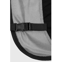 Couverture anti-mouches Horze Paso Fino avec couvre-cou amovible et protection UV Gris titane