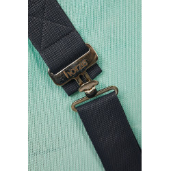 Couverture anti-mouches Horze Paso Fino avec couvre-cou amovible et protection UV Vert ruisseau Couverture anti-mouches Horze Paso Fino avec couvre-cou amovible et protection UV Vert ruisseau