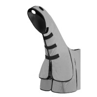 Couverture anti-mouches Horze Paso Fino avec couvre-cou et protection UV Gris titane
