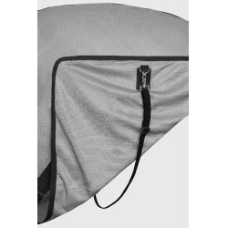 Couverture anti-mouches Horze Paso Fino avec couvre-cou et protection UV Gris titane