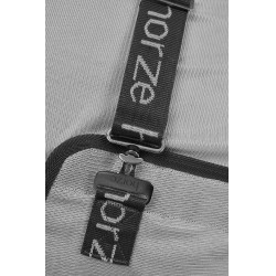 Couverture anti-mouches Horze Paso Fino avec couvre-cou et protection UV Gris titane