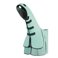Couverture anti-mouches Horze Paso Fino avec couvre-cou et protection UV Gris titane Couverture anti-mouches Horze Paso Fino avec couvre-cou et protection UV Gris titane